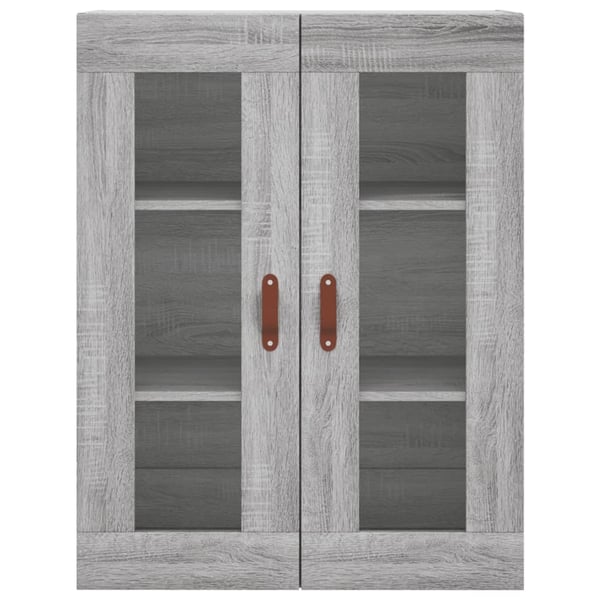 vidaXL Highboard grå sonoma 69,5x34x180 cm konstruert tre