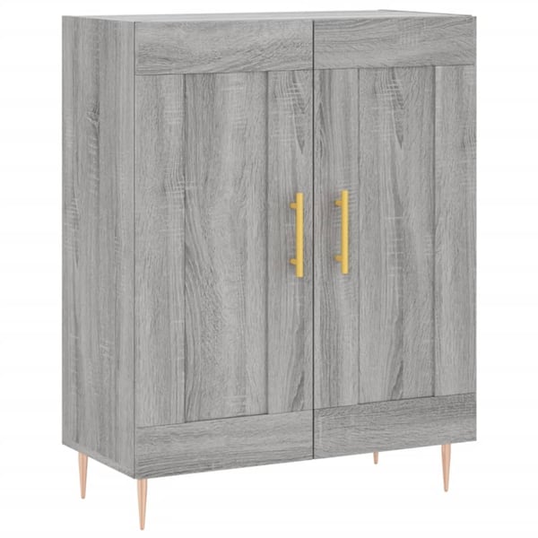 vidaXL Kaappi harmaa Sonoma 69,5x34x180 cm tekninen puu