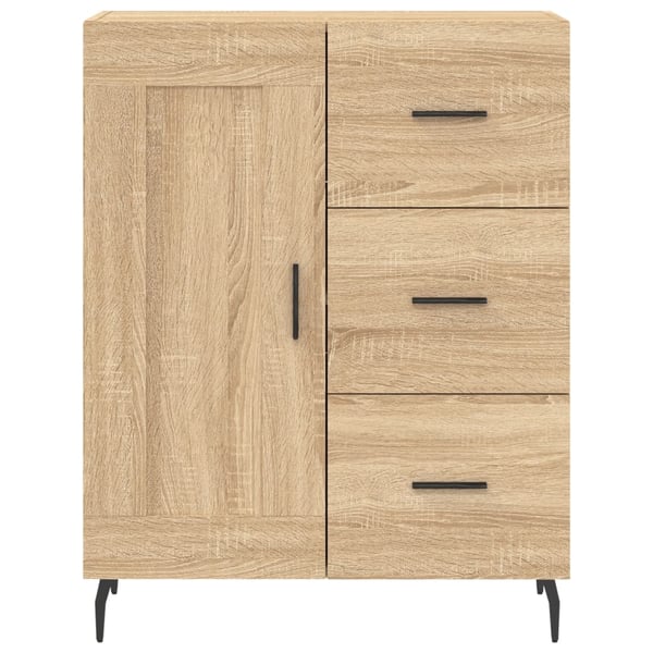 vidaXL højskab 69,5x34x180 cm konstrueret træ sonoma-eg
