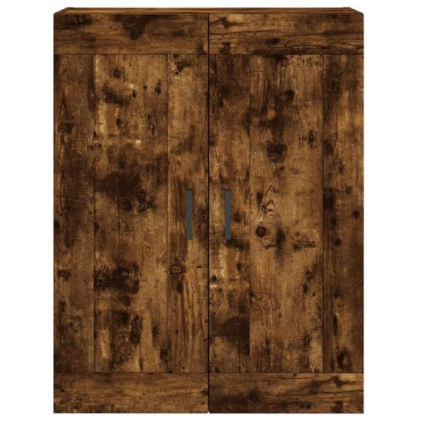 vidaXL Highboard røkt eik 69,5x34x180 cm konstruert tre