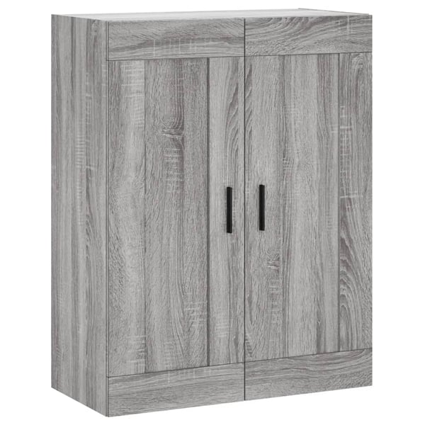 vidaXL Kaappi harmaa Sonoma 69,5x34x180 cm tekninen puu