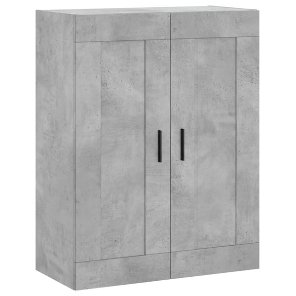 vidaXL Highboard betonggrå 69,5x34x180 cm konstruert tre