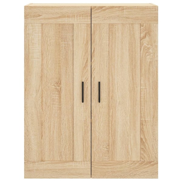 vidaXL højskab 69,5x34x180 cm konstrueret træ sonoma-eg