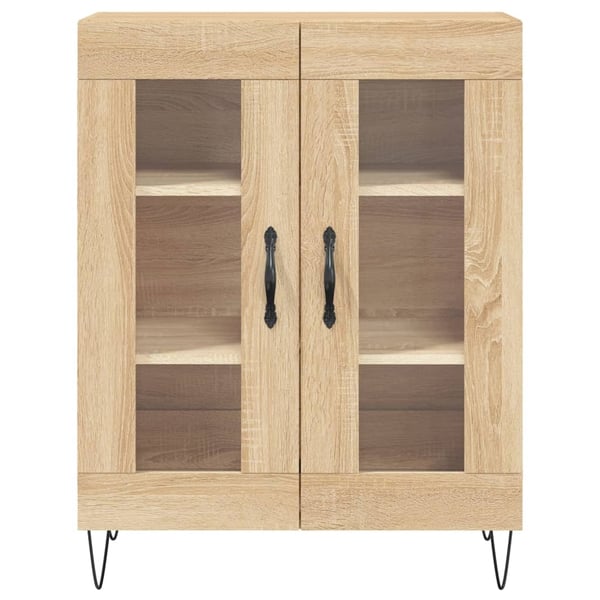 vidaXL Highboard sonoma eik 69,5x34x180 cm konstruert tre