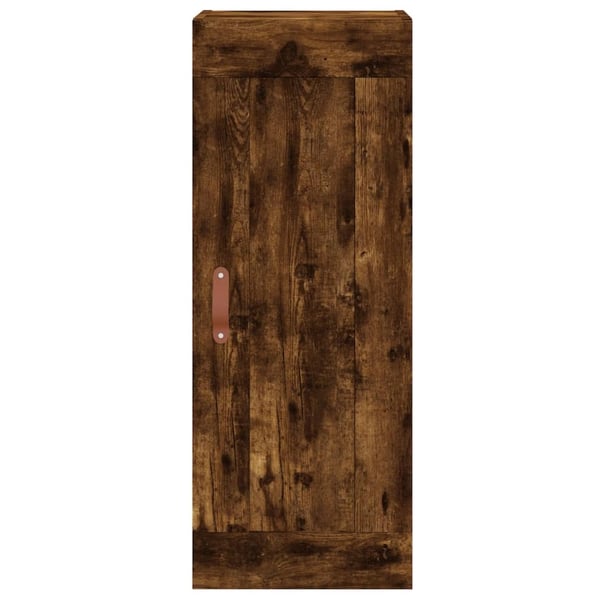 vidaXL skab 34,5x34x180 cm konstrueret træ røget egetræ
