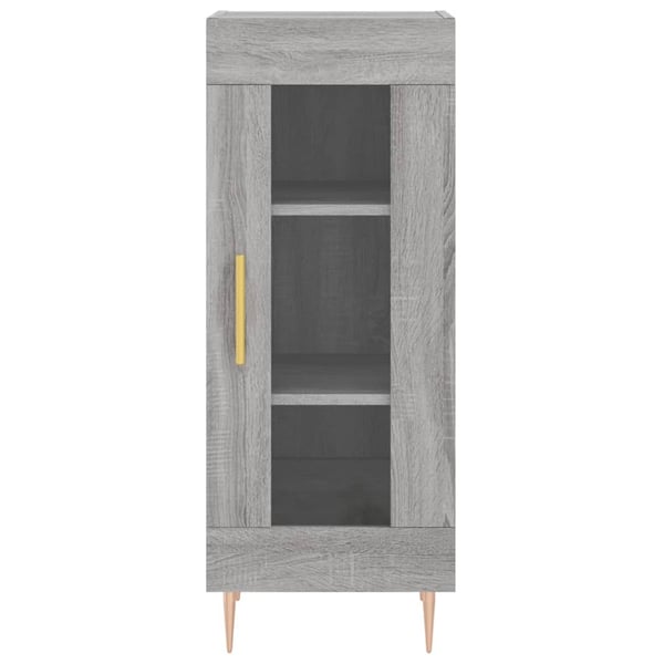 vidaXL Kaappi harmaa Sonoma 34,5x34x180 cm tekninen puu