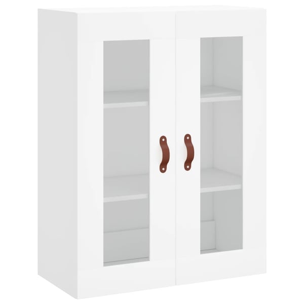 vidaXL Highboard hvit 69,5x34x180 cm konstruert tre