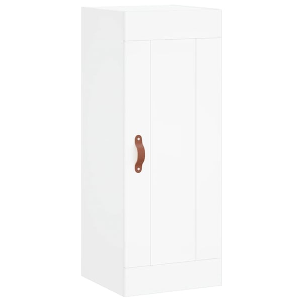 vidaXL Highboard hvit 34,5x34x180 cm konstruert tre