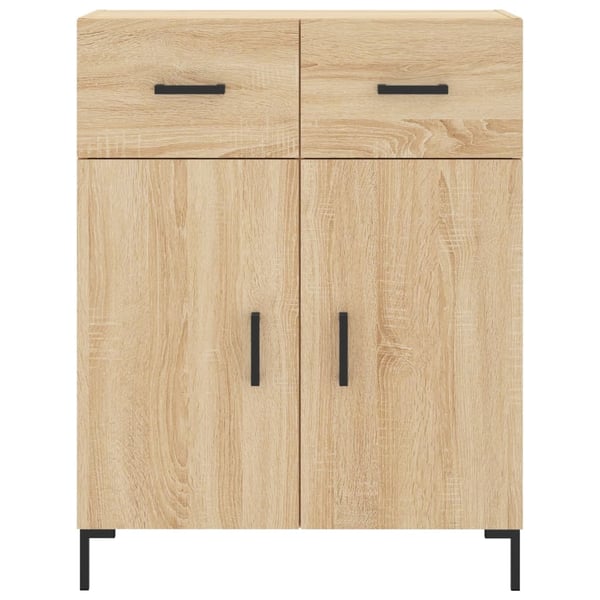 vidaXL Highboard sonoma eik 69,5x34x180 cm konstruert tre