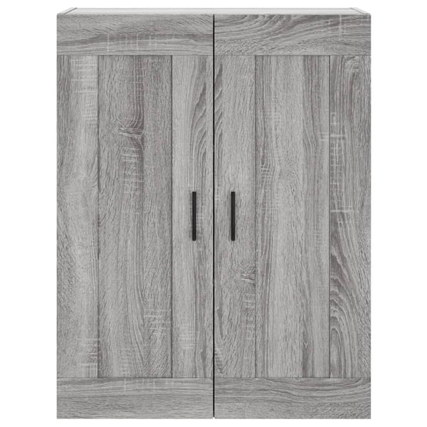 vidaXL Kaappi harmaa Sonoma 69,5x34x180 cm tekninen puu