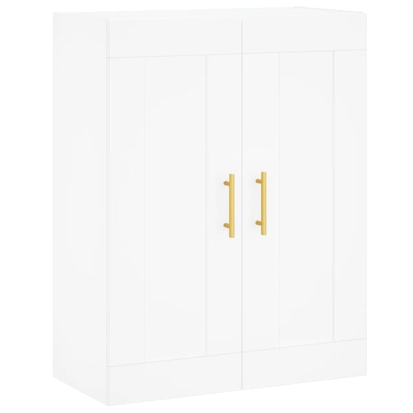 vidaXL Highboard hvit 69,5x34x180 cm konstruert tre
