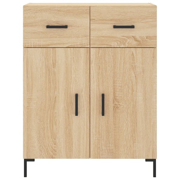 vidaXL Highboard sonoma eik 69,5x34x180 cm konstruert tre
