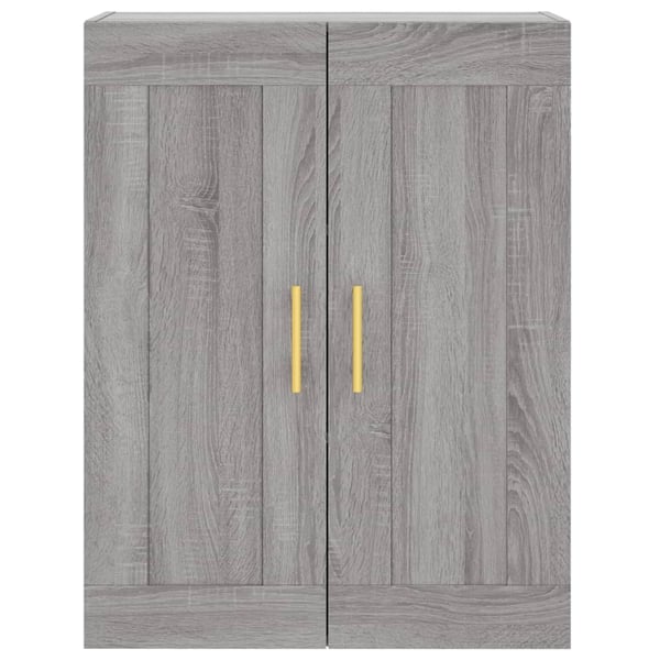 vidaXL Highboard grå sonoma 69,5x34x180 cm konstruert tre