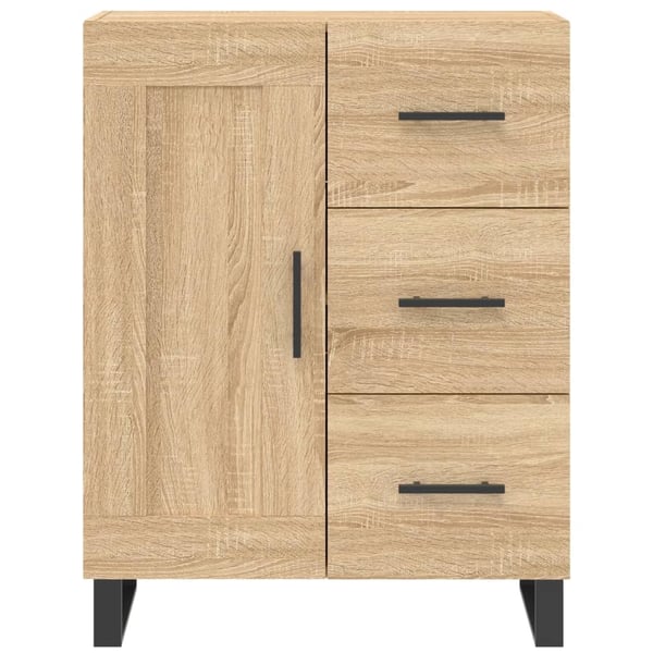 vidaXL Highboard sonoma eik 69,5x34x180 cm konstruert tre