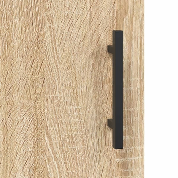 vidaXL Highboard sonoma eik 34,5x34x180 cm konstruert tre