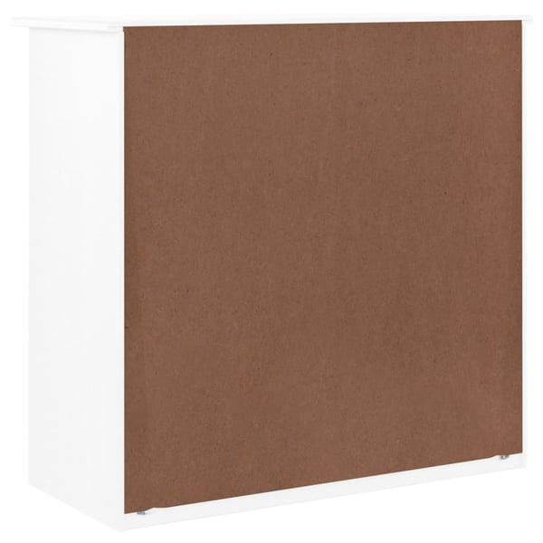 vidaXL Kommode ALTA hvit 77x35x73 cm heltre furu
