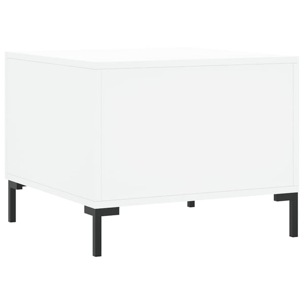 vidaXL Salongbord 2 stk hvit 50x50x40 cm konstruert tre