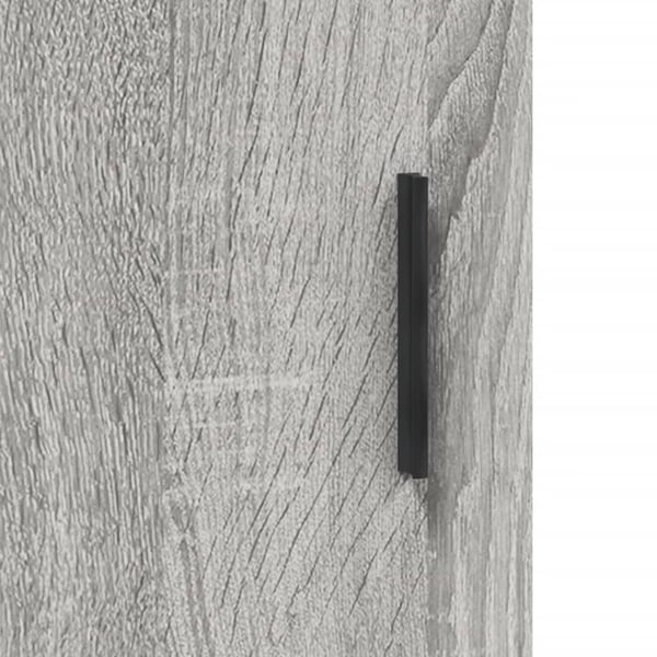 vidaXL Highboard grå sonoma 69,5x34x180 cm konstruert tre