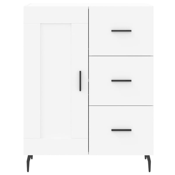 vidaXL Highboard hvit 69,5x34x180 cm konstruert tre