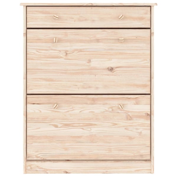 vidaXL Skoskap ALTA 77x35x96 cm heltre furu