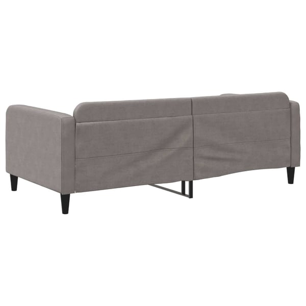 vidaXL daybed 100x200 cm stof gråbrun