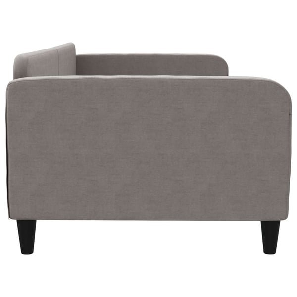 vidaXL daybed 100x200 cm stof gråbrun