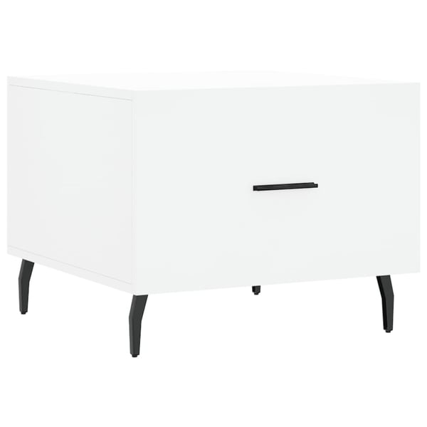 vidaXL Salongbord 2 stk hvit 50x50x40 cm konstruert tre