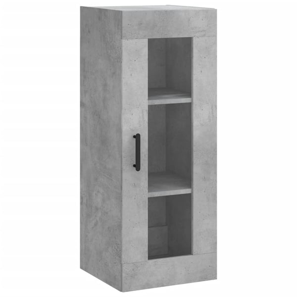 vidaXL Highboard betonggrå 34,5x34x180 cm konstruert tre