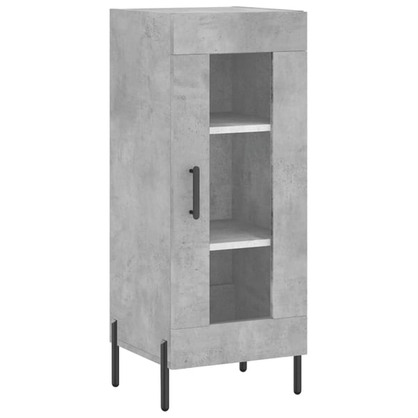 vidaXL Highboard betonggrå 34,5x34x180 cm konstruert tre