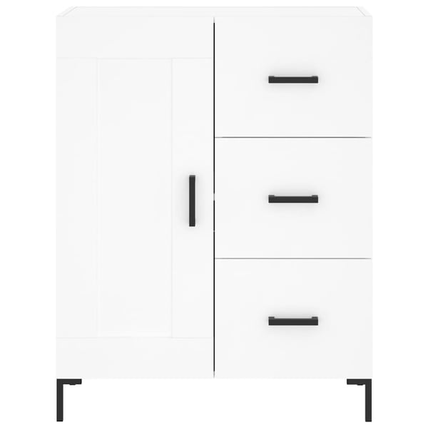 vidaXL Highboard hvit 69,5x34x180 cm konstruert tre
