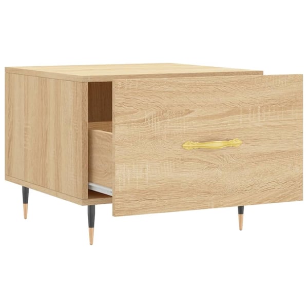 vidaXL Salongbord 2 stk sonoma eik 50x50x40 cm konstruert tre