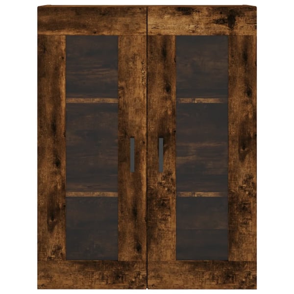 vidaXL Highboard røkt eik 69,5x34x180 cm konstruert tre