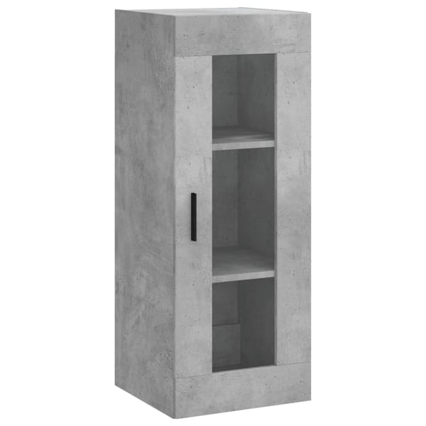 vidaXL Highboard betonggrå 34,5x34x180 cm konstruert tre