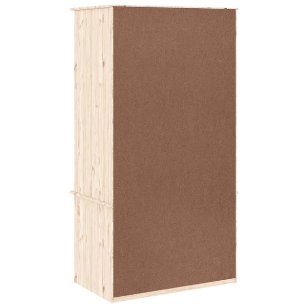 vidaXL Garderobe ALTA 90x55x170 cm heltre furu