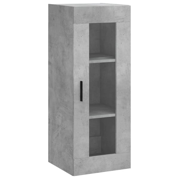 vidaXL Highboard betonggrå 34,5x34x180 cm konstruert tre