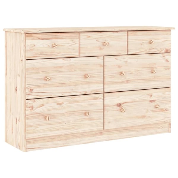 vidaXL Kommode ALTA 112x35x73 cm heltre furu