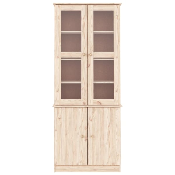 vidaXL Vitrine ALTA 77x35x186,5 cm heltre furu