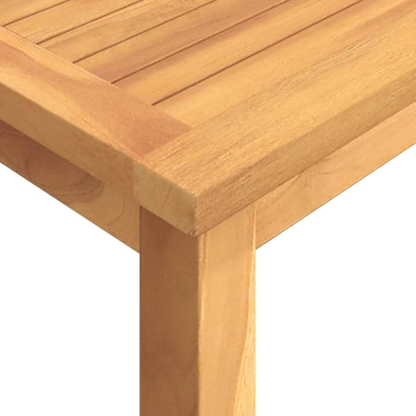 vidaXL Utendørs spisestue 9 deler heltre teak