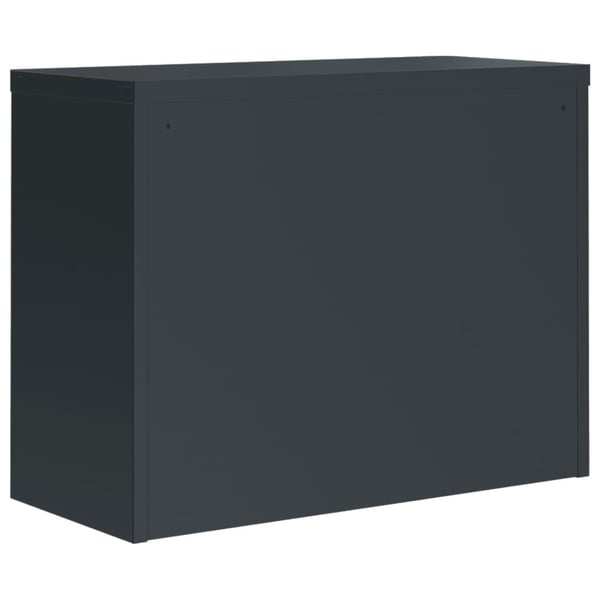 vidaXL Arkistokaappi antrasiitti 90x40x110 cm teräs