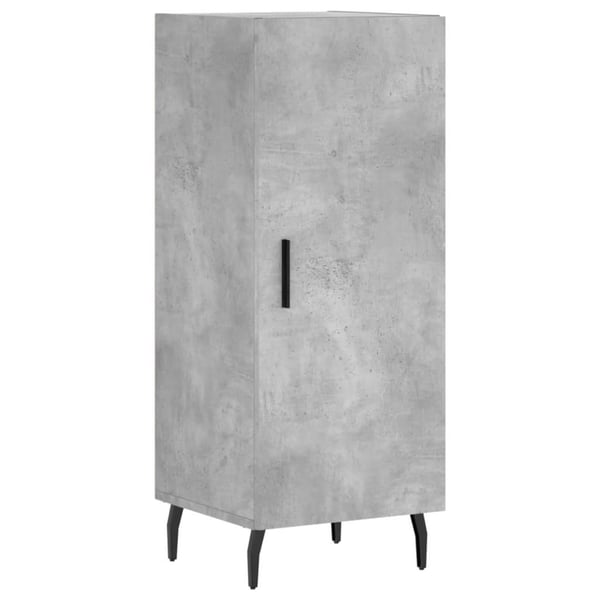 vidaXL Highboard betonggrå 34,5x34x180 cm konstruert tre