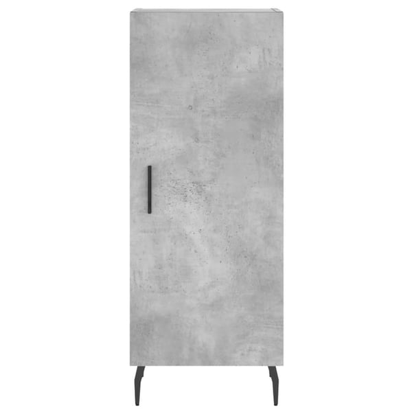 vidaXL Highboard betonggrå 34,5x34x180 cm konstruert tre