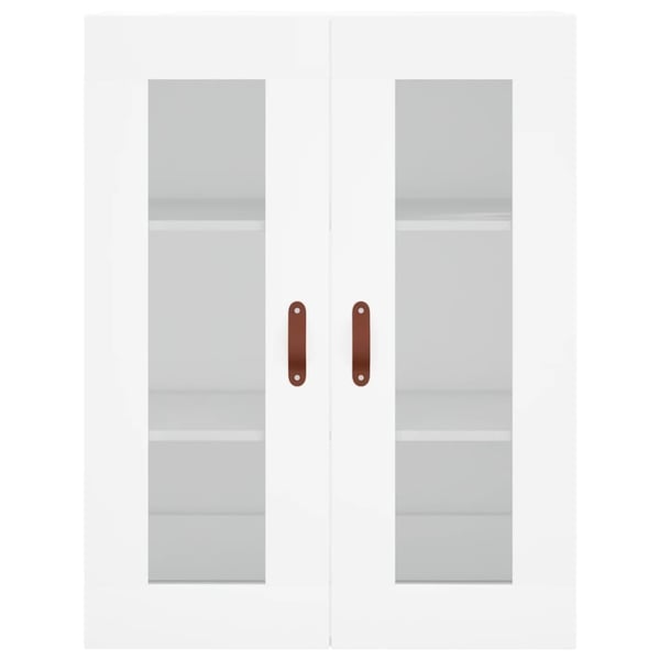 vidaXL Highboard hvit 69,5x34x180 cm konstruert tre