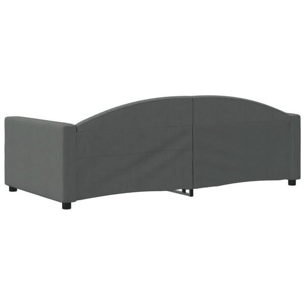 vidaXL daybed 90x190 cm stof mørkegrå