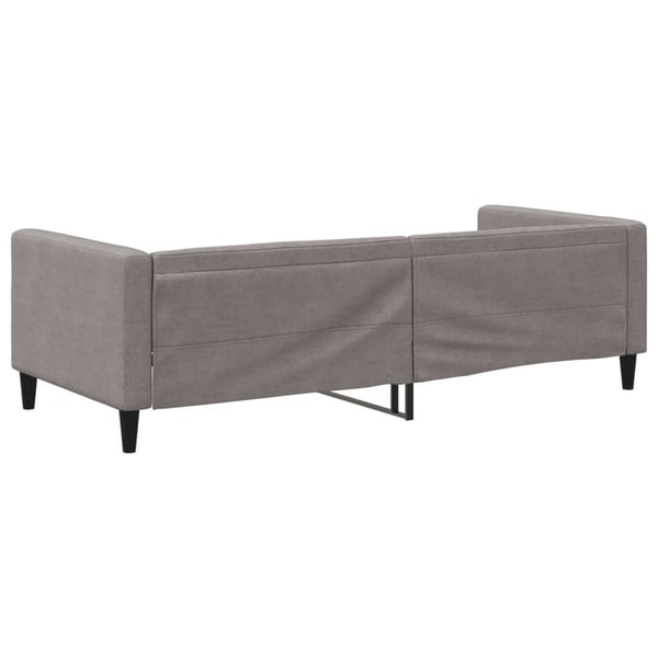 vidaXL daybed 90x200 cm stof gråbrun