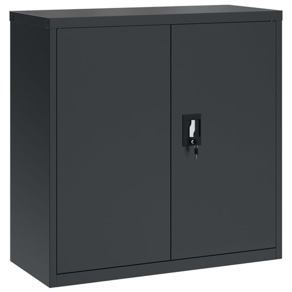 vidaXL Arkivskap antrasitt 90x40x130 cm stål