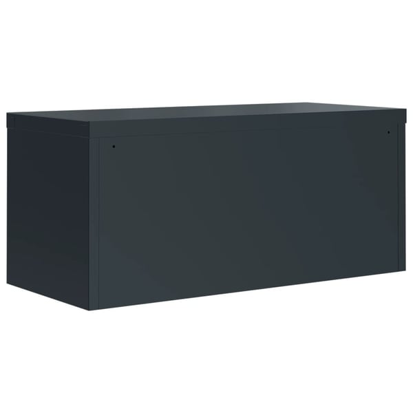vidaXL Arkivskap antrasitt 90x40x240 cm stål