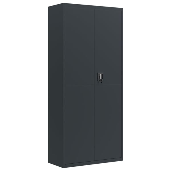 vidaXL Arkivskap antrasitt 90x40x240 cm stål