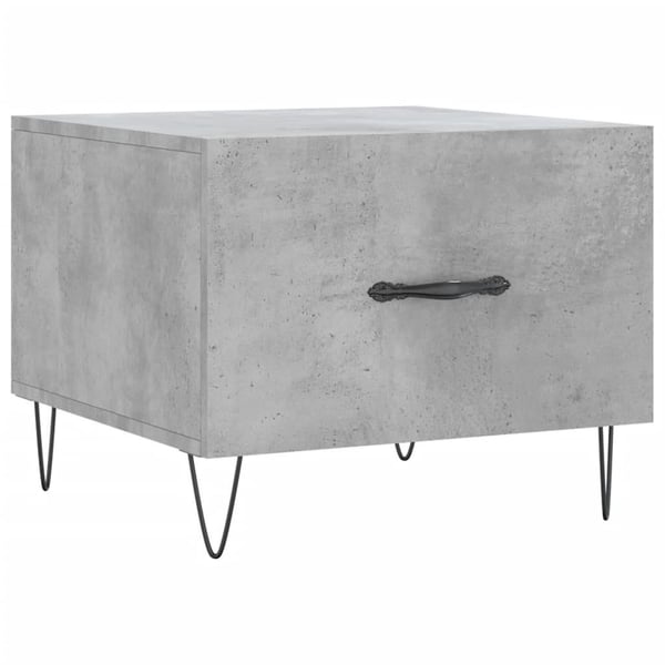 vidaXL sofaborde 2 stk. 50x50x40 cm konstrueret træ betongrå