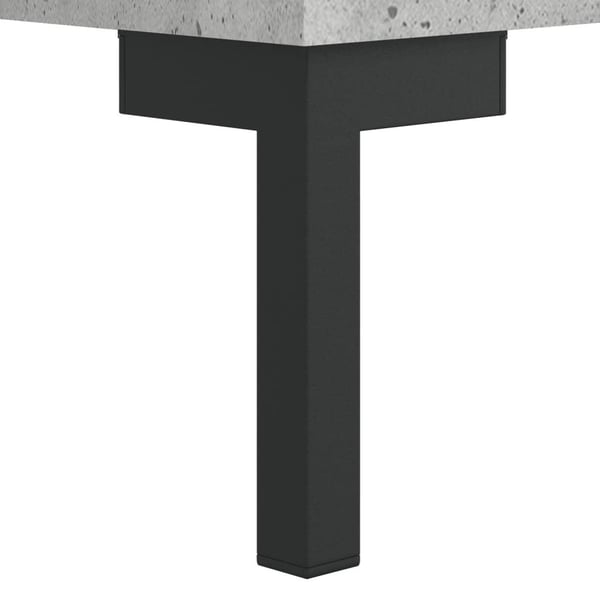vidaXL Salongbord 2 stk betonggrå 50x50x40 cm konstruert tre
