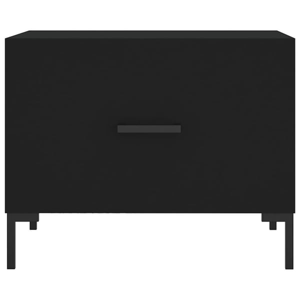 vidaXL Salongbord 2 stk svart 50x50x40 cm konstruert tre